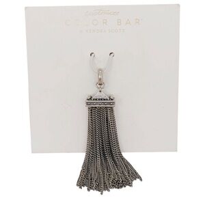 Kendra Scott Tassel Charm Pendant in Antique Silver